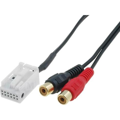 Cable Autoradio Adaptateur RCA compatible avec BMW Serie 3 E90 ap05