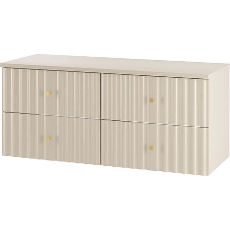 Waschtischunterschrank 120 cm breit in Beige AQUINO-140 (1/4)