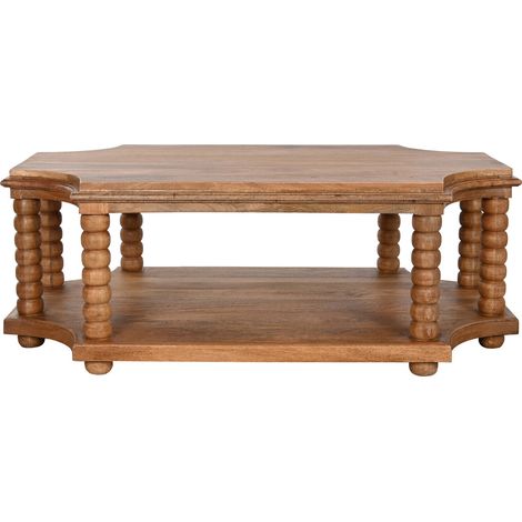 Mesa Centro Mango 131X80X48 Torneada Natural (1/5)