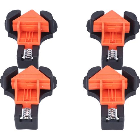 4-teilige Winkelklemme, verstellbares Federspannwerkzeug 5–22 mm, schwenkbarer Halteclip für Holzbearbeitung, schwenkbarer Vierkantschraubstock (1/5)