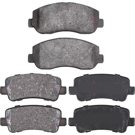 KIT PASTIGLIE FRENO ANTERIORI E POSTERIORI compatibile con OPEL MOVANO B AUTOBUS / FURGONATO / PIANALE PIATTO / TELAIO (X62) / PASTIGLIE FRENANTI AUTO OEM 37848,37939 / SOSTITUZIONE DIRETTA / BASSA PO