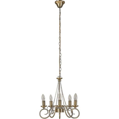 Lustre à intensité variable 'Marnia' en métal pour salon & salle à manger (1/5)