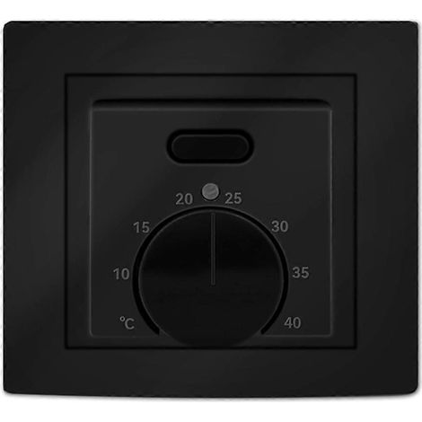 MK05 Raumthermostat für Fußbodenheizung, 220 V, 16 A, Schwarz