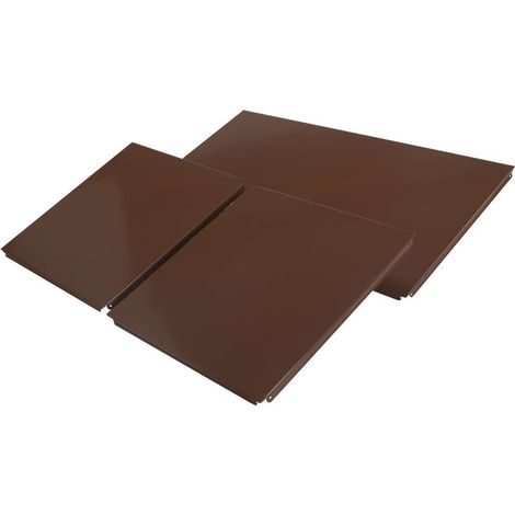 Easy étagère métallique lot de 2 côtés et 1 voile de fond marron cuisine salle de bains garage placard cuisine salle de bains garage placard