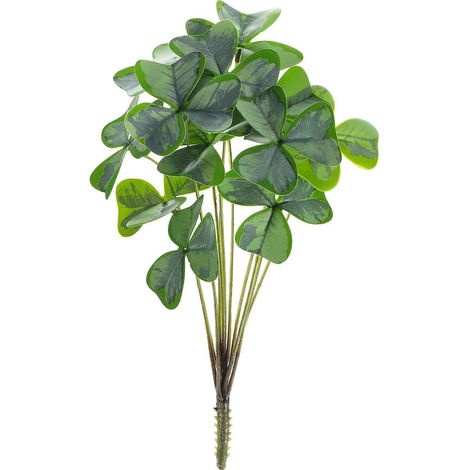 1 bouquet de trèfle artificiel vert, décoration pour vase.-26.00X16.00X3.00CM (1/3)