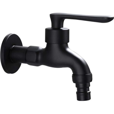 Retro Outdoor Cold Water Garden Faucet with Single Lever Interface (1/2" Inlet & Outlet) 1 Adapter (3/4") (1/5)