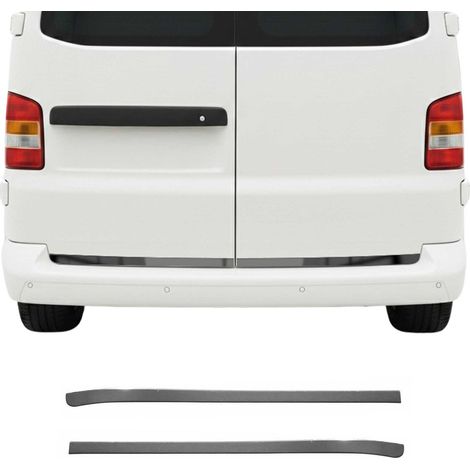 Garniture de Hayon Coffre pour VW T5 2003-2015 acier inox foncé 2 Pcs (1/5)