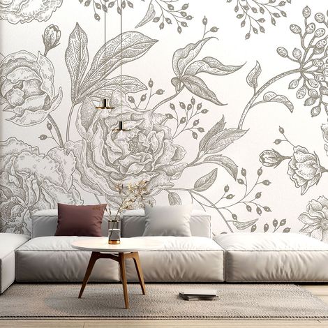 Papier peint panoramique - Fleurs - 130 cm x 78 cm (1/4)