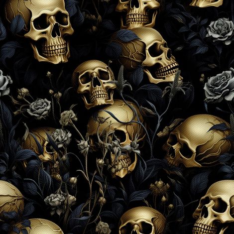 Tela Oxford decorativa para exteriores - Motivo de calavera I DX4918 (1/5)