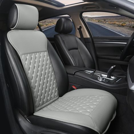Piece Grey Front Car Seat Cover with Pocket and Non-Slip Backing for Four Season Protection (1/5)