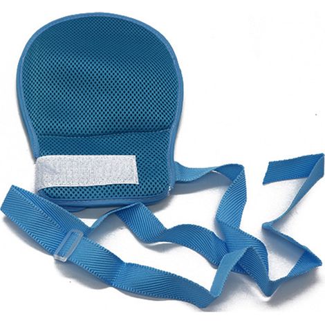Gants de contention à fermeture éclair pour démence, mitaines de contrôle des mains, sécurité médicale, protection anti-grattage, adulte, ajustable, usage clinique. (1/4)