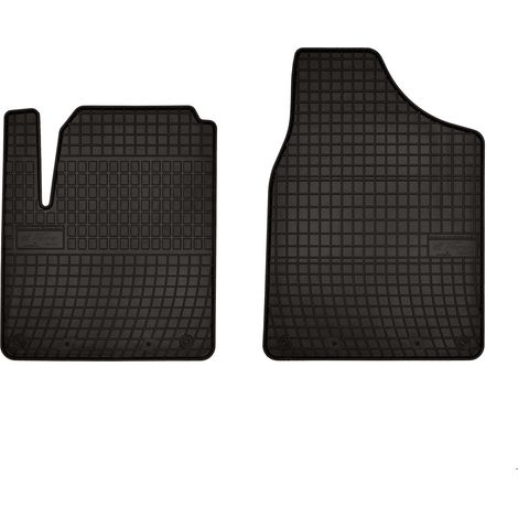 Tapis de sol en caoutchouc pour : Seat Alhambra I monospace, 1ère rangée (1995-2010) - noirs, sur mesure (1/5)