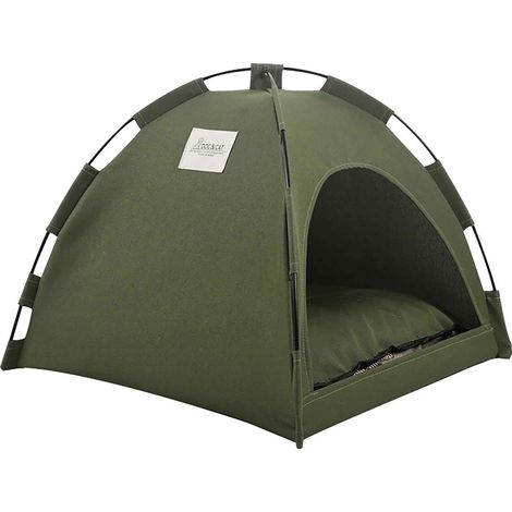 Teepee Pour Animaux - Tente Portable Avec Coussin Épais - Maison Intérieure Pour Chien Et Chat - Lavable Et Démontable - Taille L (1/3)