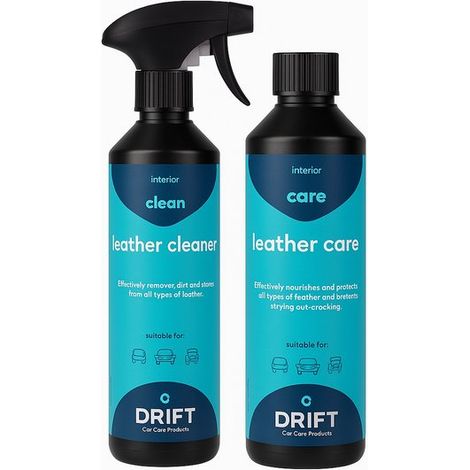 Kit d'entretien du cuir - Soin intérieur cuir voiture - Nettoyant cuir 500 ml - Soin cuir 500 ml (1/3)