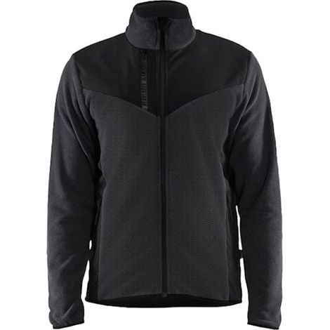 Veste homme tricot softshell en stretch chaude et respirante BLAKLADER Gris / Noir S. (1/2)