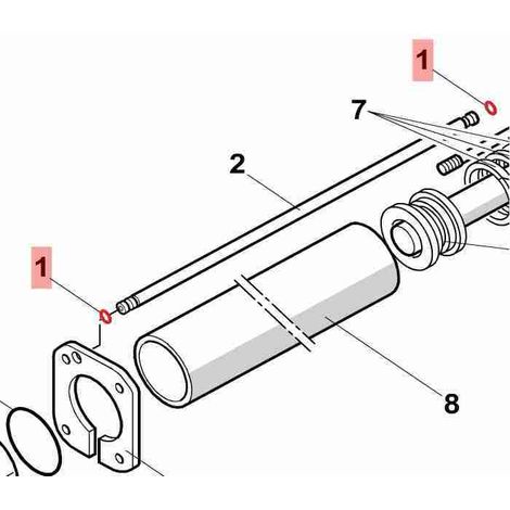 Guarnizione Orm 5x1,5 0050- Faac 7090635 Ricambio Originale Garanzia