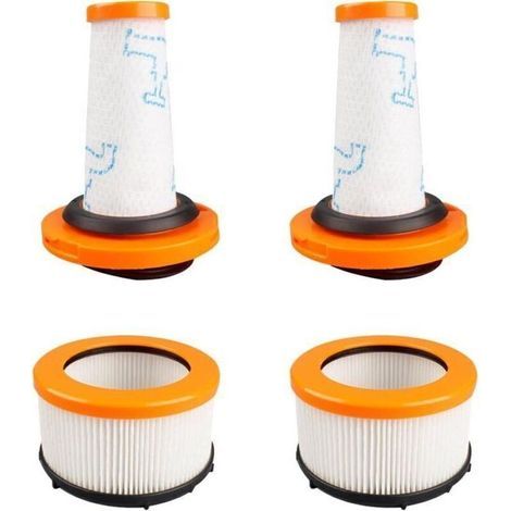 Filtre Compatible Rowenta X-Force Flex 9.60 et X-Nano Essential RH20xx – 2 Préfiltres + 2 Filtres Moteur HEPA Lavables ZR009010 ZR009012 (1/5)