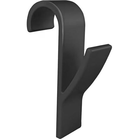 10 Pièces Crochet Radiateur Seche Serviette, pour Sèche Serviettes, Rond, Serviette Salle de Bain, Tous les Radiateurs Standards (Noir) Noir -'Noir (1/5)