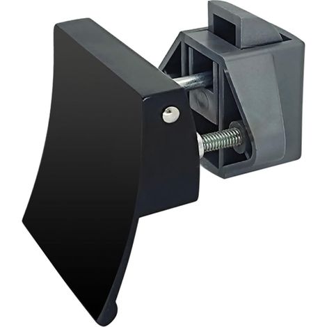 Poignée de porte placard, carrée, verrou à bouton-poussoir (1/5)