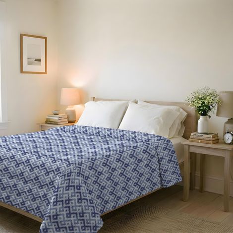 Couvre-lit matelassé d’été en Microfibre Douce imprimée – Couette Printemps-été mi-Saison – Rombi, Double 250x240 cm (1/5)