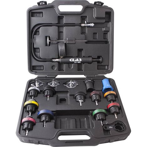 Coffret 18 pcs contrôleur de circuits de refroidissement - AC 1120BL - CLAS Equipements