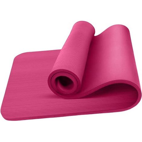 Esterilla Yoga Antideslizante entrenamiento 61x183 cm Rosa (1/3)