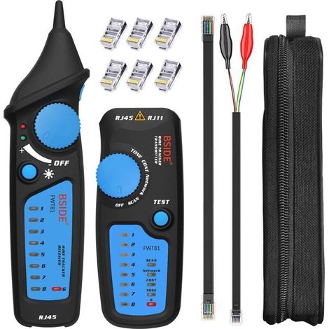 BSIDE FWT81 RJ11 RJ45 Détecteur de câble réseau avec connecteur modulaire (1/4)