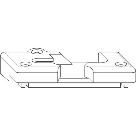 ROTO NT/NX Kipplager/Kipplager PVC 13V KBE/KÖMMERLING/TROCAL links, mit Boden, Zinkdruckguss silber, 76/88 MD, 3000 (1/2)