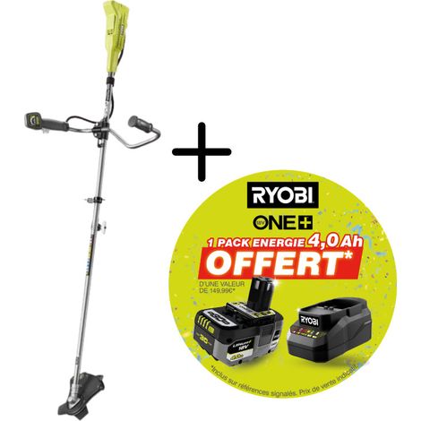 Débroussailleuse RYOBI 18V One+ OBC1820B - Batterie 4,0Ah et chargeur OFFERTS