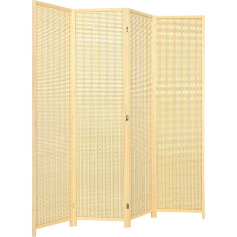 4 Panel Room Divider Portable Folding Partition Screen Standing Privacy Divider (1/5)