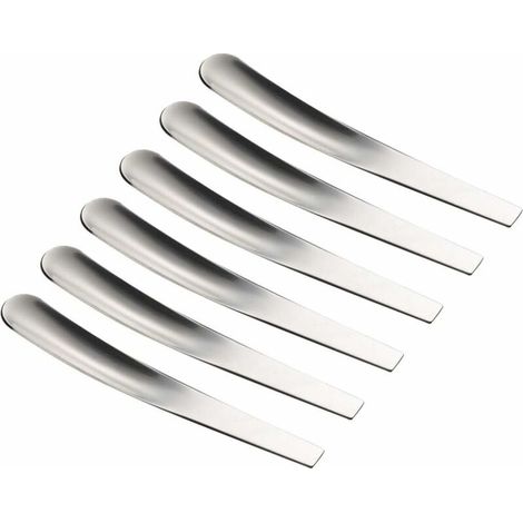 Green Mobility-Cuillère à œuf en acier inoxydable 6 pièces Cuillère à œuf pour œuf dur Cuillère à café Cuillère à thé glacé à long manche (Argent) (1/5)