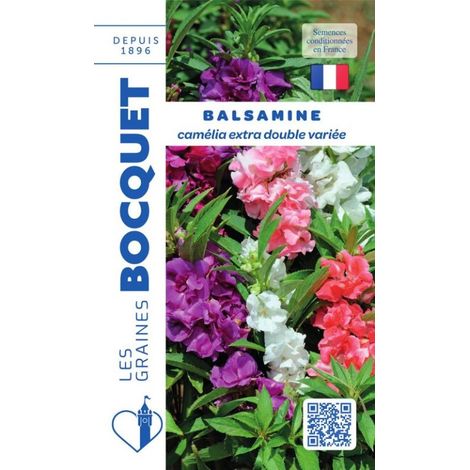 Balsamine camélia extra double variée - 1,5g