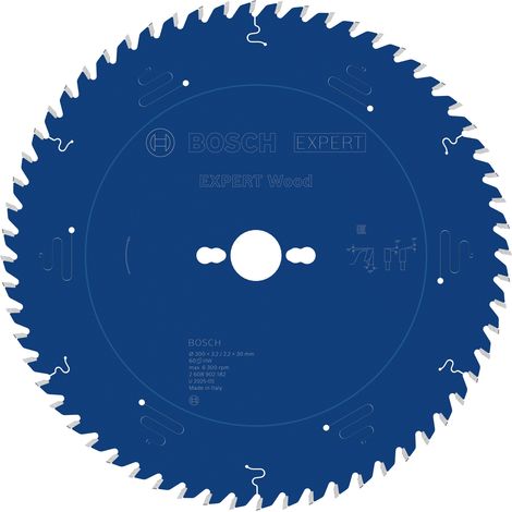Bosch EXPERT Wood Circular Saw Blade 300 x 3.2/2.2 x 30 mm T60 2608902182 (1/5)