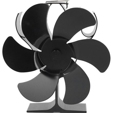 – Ventilatore per stufa a 6 pale – Resistenza 80-350 °C – Avvio automatico – Diametro 152 mm – Circolazione dell'aria ottimizzata -Crezuo