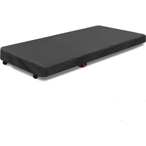 140 x 71 x 15 cm Schwarze Staubschutzhülle aus 420D Oxford-Gewebe für die Untertischmontage von Laufbändern (1/5)
