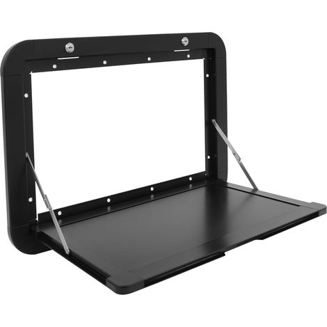RV Table de pique-nique pliante extérieure à fermeture éclair avec kit en alliage d'aluminium verrouillable pour caravane, camping-car (noir) (1/5)