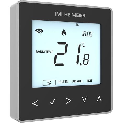 IMI Heimeier neoStat V2 Raumthermostat 230V für Smart Home, Schwarz (1/3)