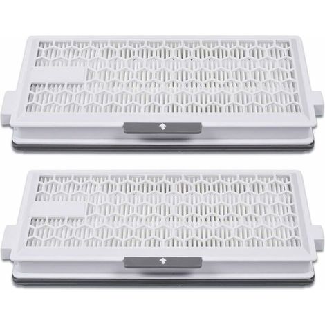 Lot de 2 filtres HEPA Airclean Plus 50 pour aspirateurs Miele – Filtration jusqu'à 0,3 micron – Compatible Complete C3, C2, S4, S5, S6, S8 - S8340 (1/5)