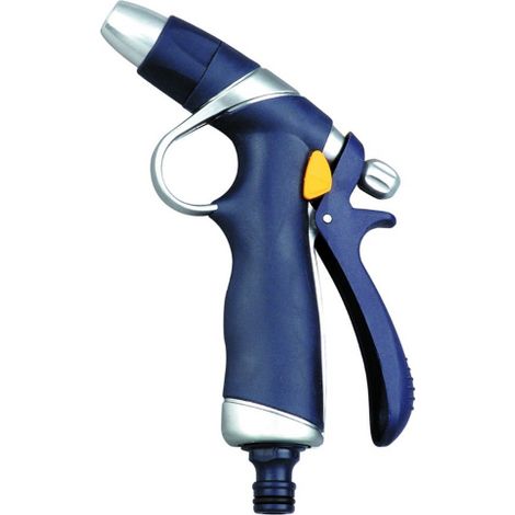 Gryn Elegant pistola ad impulsi con blocco di flusso e getto d'acqua regolabile lancia per tubo da giardino per innaffiare e irrigare (1/2)