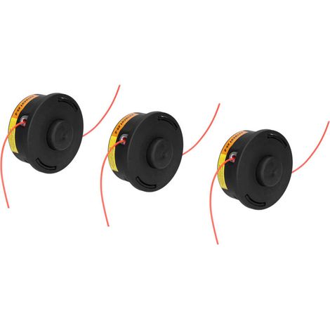 Tête de débroussailleuse 3 pièces compatible Stihl FS44-FS250, ABS/nylon (1/4)