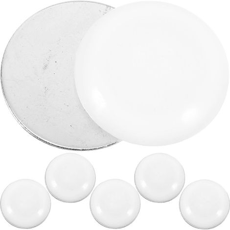 Lot de 6 poids magnétiques pour rideau de douche avec punaises, aimants ronds pour nappes, maintiennent les doublures de rideaux fermées. (1/5)