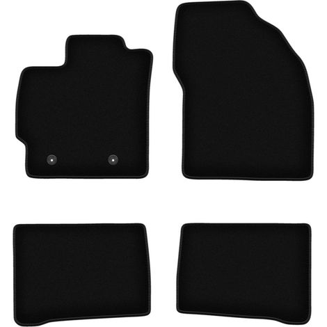 Schwarze Velours-Fußmatten für Toyota Prius III Schrägheck (2009-2011) (1/5)