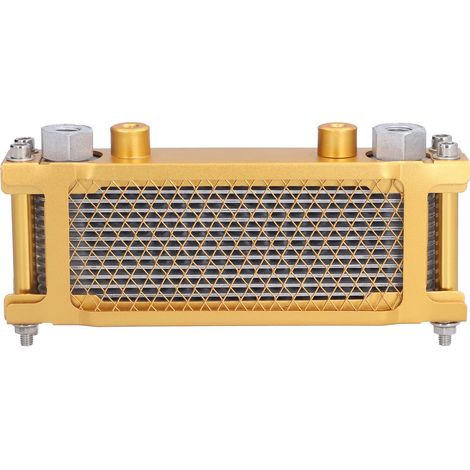 Refroidisseur d'huile moteur universel en métal pour moto trail 125cc-250cc, radiateur d'huile performance pour moto tout-terrain et dirt bike (1/5)