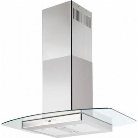 Silverline 4240 Cappa a isola 90 cm 581 m³-h Classe C 68 dB Pulsanti colore Acciaio inox
