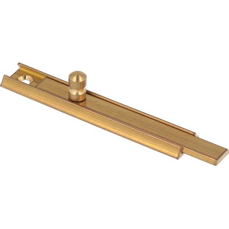 Catenaccio ad incastro in ottone lucido con viti 80 mm