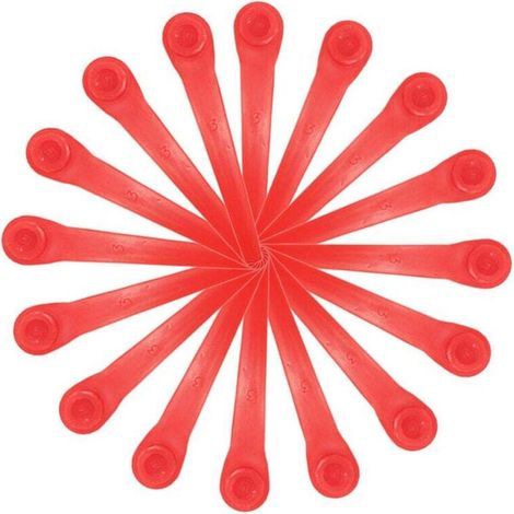 Lames de rechange pour coupe-bordures Gardena : pack de 100 lames en plastique compatibles avec les modèles de coupe-bordures et coupe-bordures sans fil Gardena (1/3)