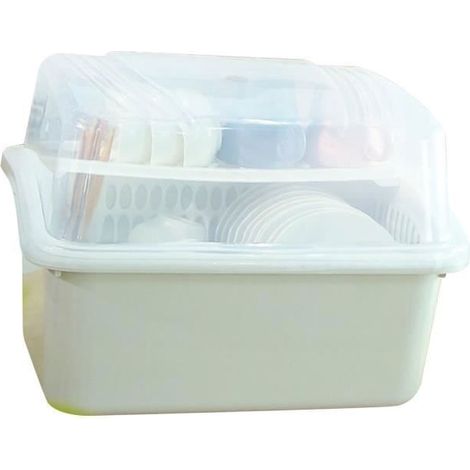 Bote De Rangement Pour Vaisselle Bote De Schage DUstensiles Rcipient Couverts En Plastique Avec Meuble Rangeme EGOUTTOIR A COUVERTS (1/4)