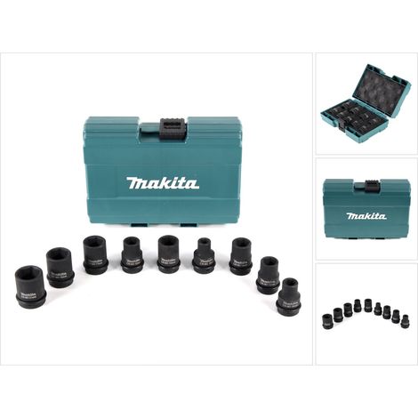Set mit 9 1/2'' Steckschlüsseln für Schlagschrauber - MAKITA B-66232 (1/5)