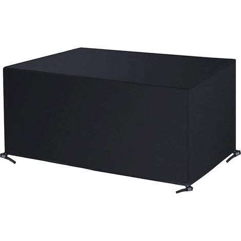 Housse Assise Salons de Jardin Housse Table et Chaise de Jardin Imperméable Meuble Salon de Jardin Mobilier Jardin Extérieure Protection Meubles de Jardin Tissu Oxford 420D (22511682cm)-Noir (1/5)