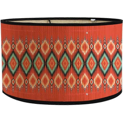 Ovaler Lampenschirm mit Print, 30 x 30 x 20 cm, Vintage-Stil (1/5)
